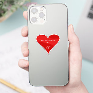Custom Red Heart Valentine's Day Name & Monogram