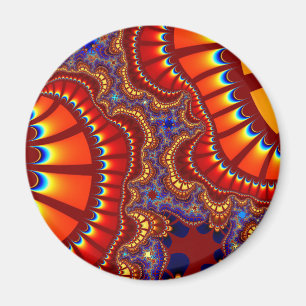 Custom Red Orange Remix Magnet