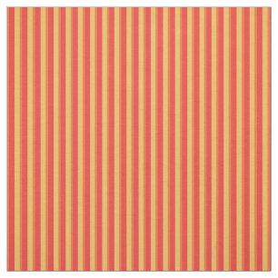 Custom Red Orange Yellow Striped Pattern Fabric