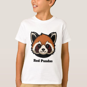 Custom Red Panda Youth T-Shirt  (name and number)