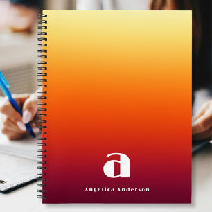 Custom Red Personal Notebook