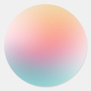 Custom Red Pink Blue Purple Yellow Blank Template Classic Round Sticker