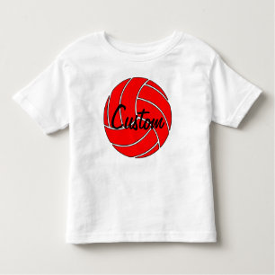 Custom Red Volleyball T-shirt