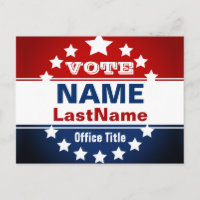 Custom Red, White and Blue Election Template