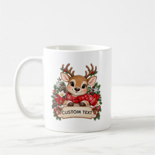 Custom Reindeer Christmas Mug