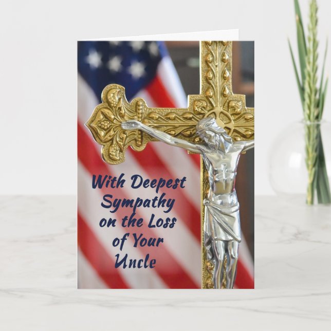 Custom Relation, Sympathy Religious Military Card (Front)