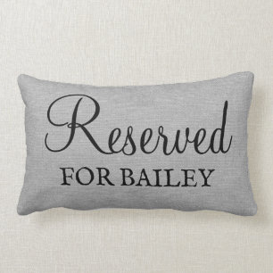 Custom Reserved for the Dog personalised funny  Lumbar Cushion