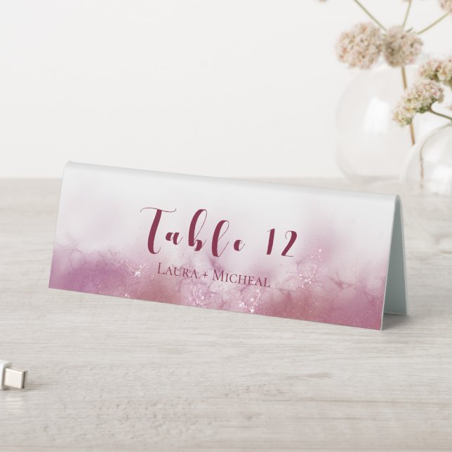 Custom Reserved table No. and menu Marble theme (In SItu (Table))