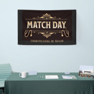 Custom Residency Match Day Future Doctor Celebrate Banner