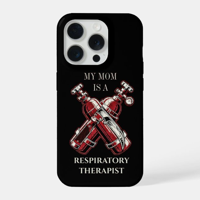 Custom Respiratory Nurse Mum Tactical Tough Phone  iPhone Case (Back)