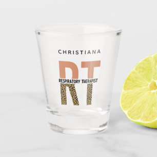 Custom Respiratory Therapist RT Gift Shot Glass