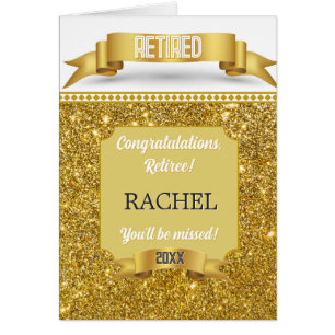Custom Retiree's Congrats Card