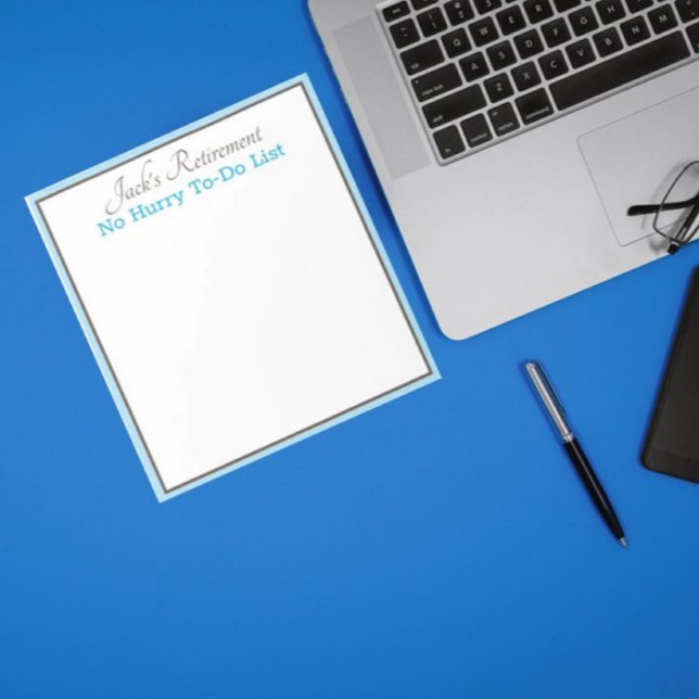 Custom Retiree's humourous note pad (Creator Uploaded)