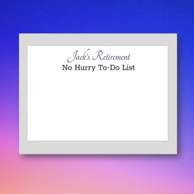 Custom Retiree's humourous post it notes (Creator Uploaded)