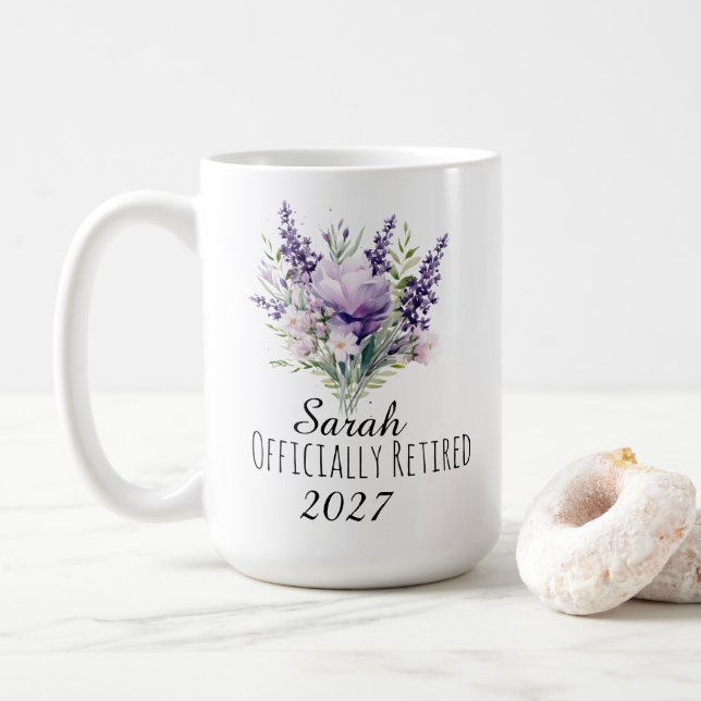 Custom Retirement Coffee Mug (With Donut)