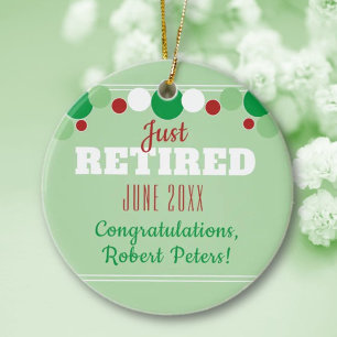 Custom retirement ornament