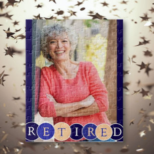 Custom Retirement Photo Jigsaw Puzzle