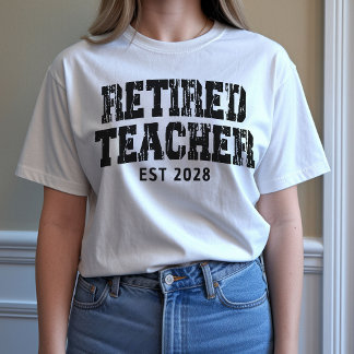 Custom Retirement Shirt, Gift for Retired Teachers T-Shirt