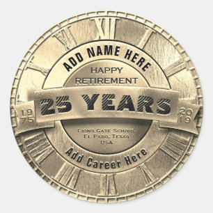 Custom Retirement Sticker