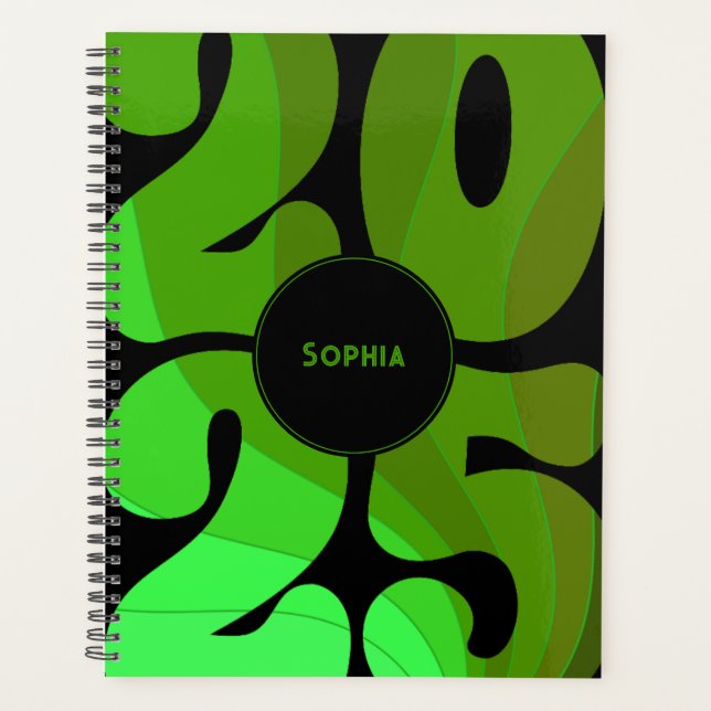 Custom Retro 2025 Planner (Front)