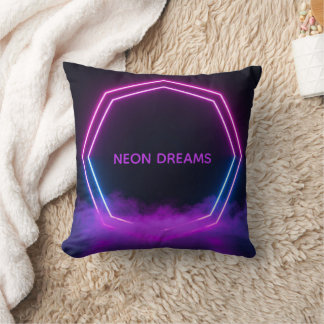 Custom Retro 80s Synthwave Personalised Pillow