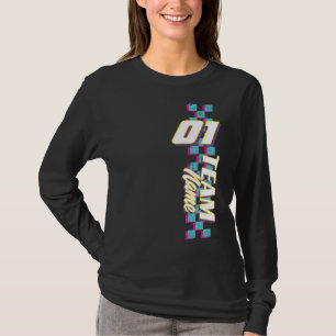 Custom Retro 90s Race Team Number Shirt