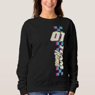 Custom Retro 90s Race Team Number Shirt