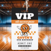 Custom Retro Basketball Birthday Party Favour MVP