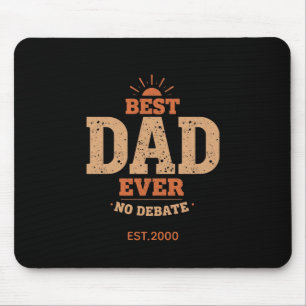 Custom Retro Best Dad Ever Personalised Gift Mouse Pad