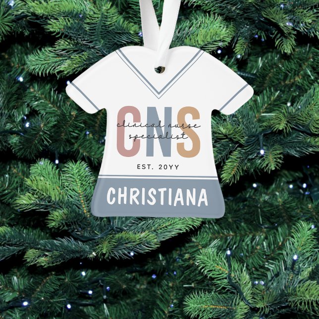 Custom Retro CNS Clinical Nurse Specialist Ornament (Creator Uploaded)