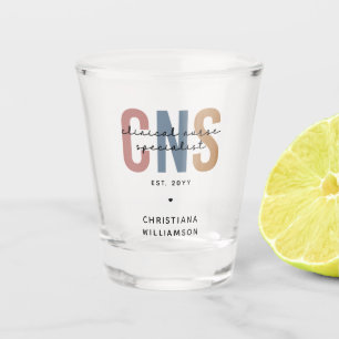 Custom Retro CNS Clinical Nurse Specialist Shot Glass