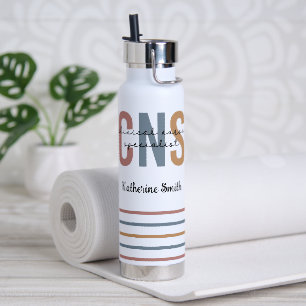 Custom Retro CNS Clinical Nurse Specialist Water Bottle