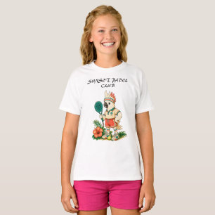 Custom Retro Cockatoo Junior Padel Club Kids  T-Shirt