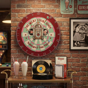 Custom Retro Diner Dartboard