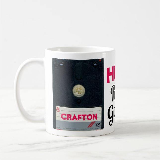 Custom Retro Gaming Floppy Disc 3 inch CPC 6128 Coffee Mug (Left)