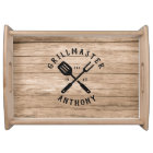 Custom Retro GRILLMASTER Rustic Farmhouse Wood