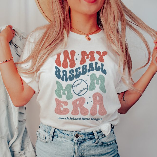 Custom Retro "In My Baseball Mum Era" T-Shirt (Creator Uploaded)