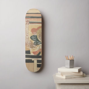 CUSTOM Retro Japanese Hagoita Art Print Skateboard