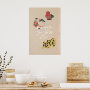 CUSTOM Retro Kawaii Japanese Folk Toy Art Print