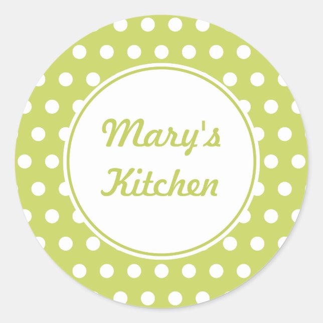 Custom Retro Kitchen Stickers (Front)