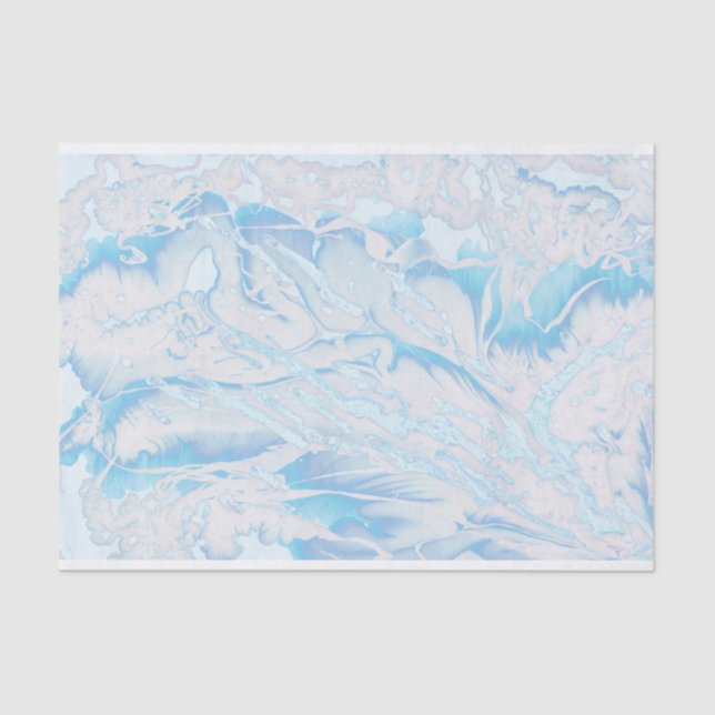 Custom Retro Marble Art Design Tissue Paper (Front)