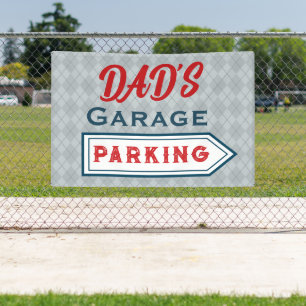 Custom Retro Parking Sign Banner