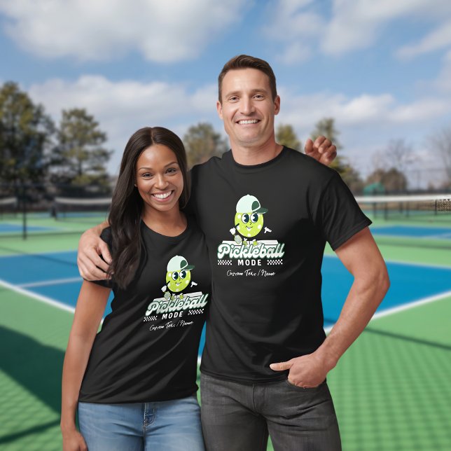 Custom Retro Pickleball Mode  T-Shirt (Creator Uploaded)