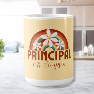 Custom Retro Principal Mug with Name