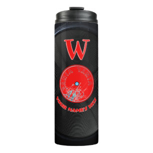 Custom Retro Vinyl Record Thermal Tumbler