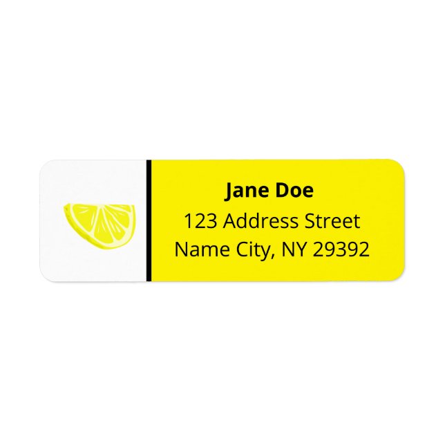 Custom Return Address Label (Front)
