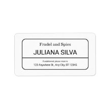 Custom Return Address Label
