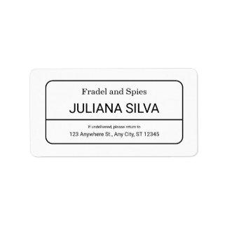 Custom Return Address Label
