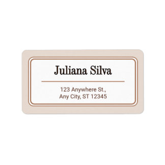 Custom Return Address Label