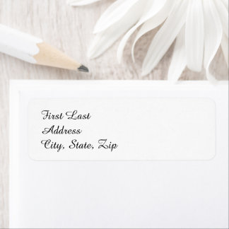 Custom  return address label